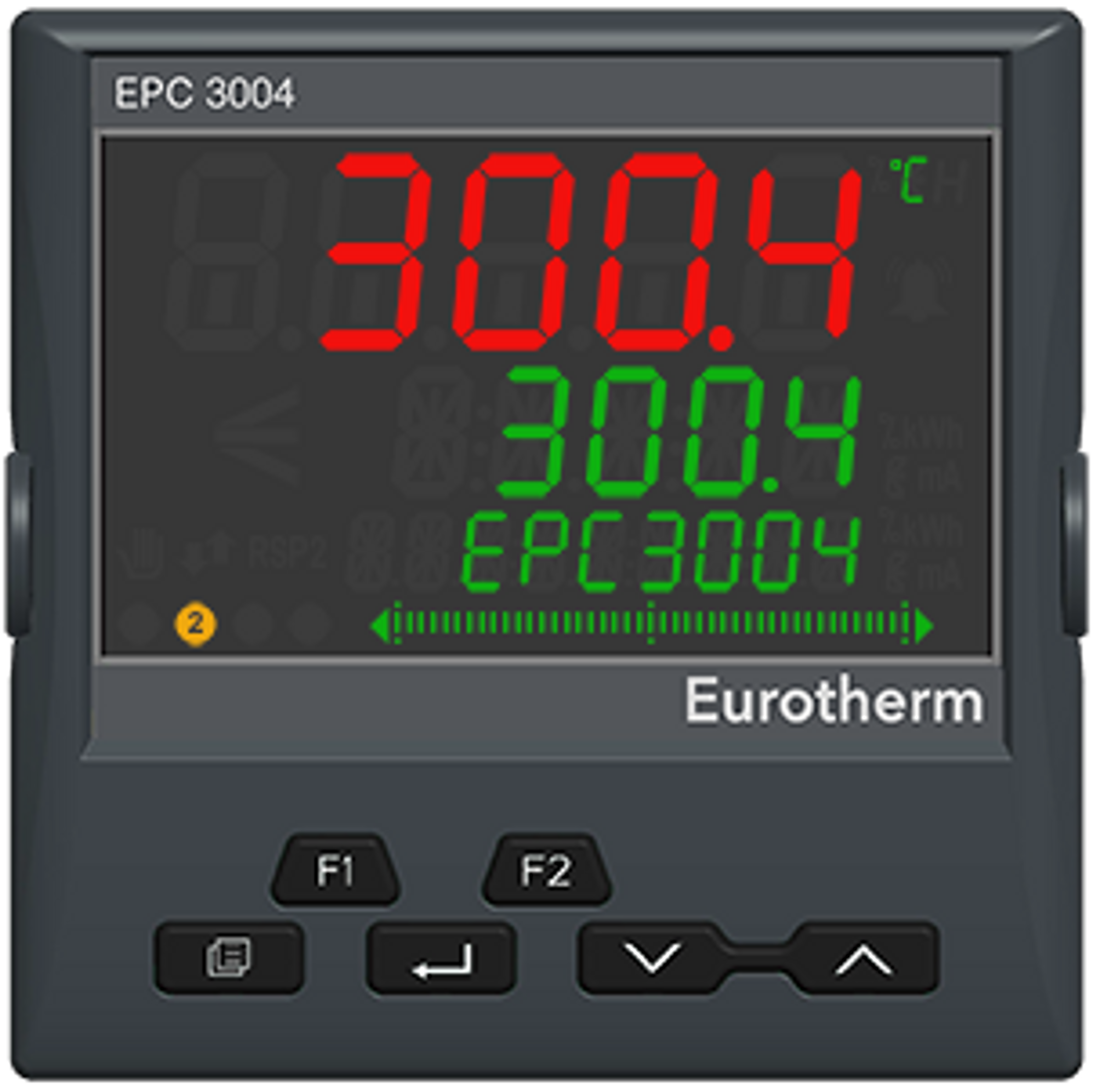 Eurotherm EPC3004 Panel Mount PID Temperature Controller, 92 x 92mm 4 Input, 4 Output DC Output, Relay (Supplied With